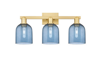Arcadia Three Light Bath Vanity in Satin Gold (405|716-3W-SG-G558-6BL)