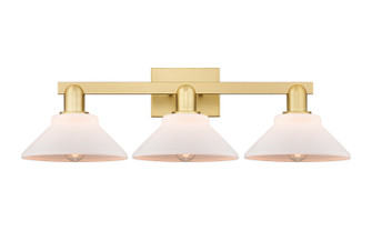 Arcadia Three Light Bath Vanity in Satin Gold (405|716-3W-SG-G131)