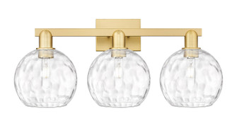Arcadia Three Light Bath Vanity in Satin Gold (405|716-3W-SG-G1215-8)