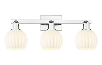 Arcadia Three Light Bath Vanity in Polished Chrome (405|716-3W-PC-G1217-6WV)