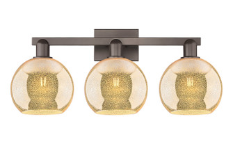 Arcadia Three Light Bath Vanity in Oil Rubbed Bronze (405|716-3W-OB-G128-8)