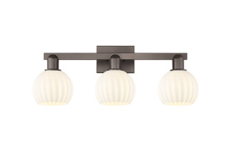 Arcadia Three Light Bath Vanity in Oil Rubbed Bronze (405|716-3W-OB-G1217-6WV)