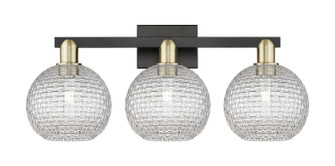 Arcadia Three Light Bath Vanity in Black Antique Brass (405|716-3W-BAB-G122C-8CL)