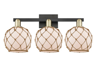 Arcadia Three Light Bath Vanity in Black Antique Brass (405|716-3W-BAB-G121-8RB)