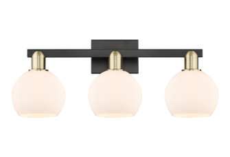 Arcadia Three Light Bath Vanity in Black Antique Brass (405|716-3W-BAB-G121-6)