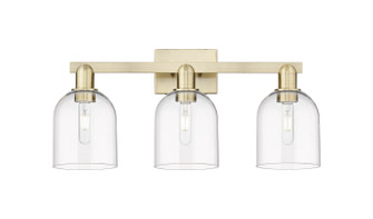 Arcadia Three Light Bath Vanity in Antique Brass (405|716-3W-AB-G558-6CL)
