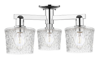 Arcadia Three Light Semi-Flush Mount in Polished Nickel (405|716-3F-PN-G402)