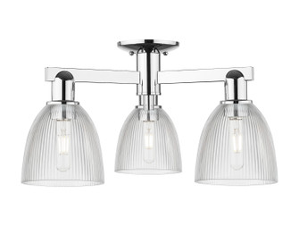 Arcadia Three Light Semi-Flush Mount in Polished Chrome (405|716-3F-PC-G382)