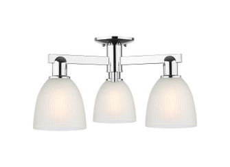 Arcadia Three Light Semi-Flush Mount in Polished Chrome (405|716-3F-PC-G381)