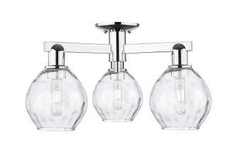 Arcadia Three Light Semi-Flush Mount in Polished Chrome (405|716-3F-PC-G362)