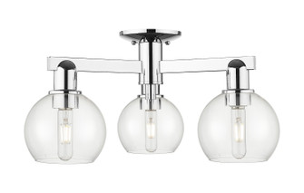 Arcadia Three Light Semi-Flush Mount in Polished Chrome (405|716-3F-PC-G122-6)