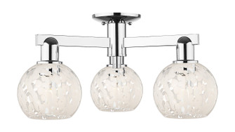 Arcadia Three Light Semi-Flush Mount in Polished Chrome (405|716-3F-PC-G1216-6WM)
