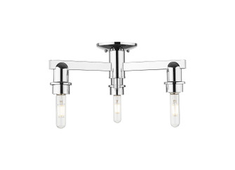 Arcadia Three Light Semi-Flush Mount in Polished Chrome (405|716-3F-PC)