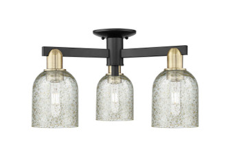 Arcadia Three Light Semi-Flush Mount in Black Antique Brass (405|716-3F-BAB-G259)