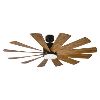 Windflower 60''Ceiling Fan in Matte Black/Distressed Koa (441|FR-W1815-60L-MB/DK)