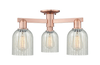 Arcadia Three Light Semi-Flush Mount in Antique Copper (405|716-3F-AC-G2511)