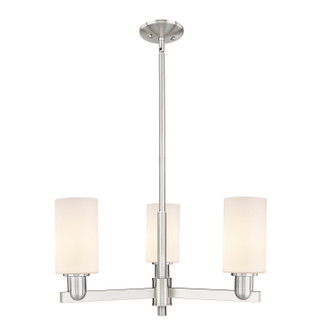 Arcadia Three Light Pendant in Satin Nickel (405|716-3CR-SN-G801)