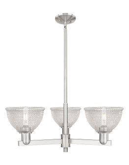 Arcadia Three Light Pendant in Satin Nickel (405|716-3CR-SN-G422)