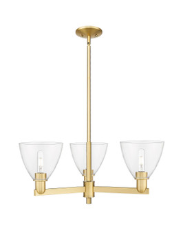 Arcadia Three Light Pendant in Satin Gold (405|716-3CR-SG-GBD-752)
