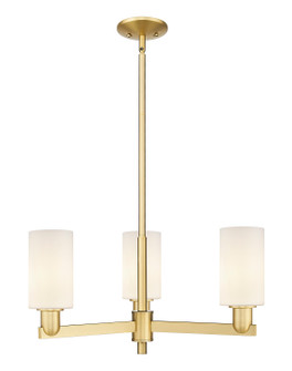 Arcadia Three Light Pendant in Satin Gold (405|716-3CR-SG-G801)