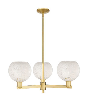 Arcadia Three Light Pendant in Satin Gold (405|716-3CR-SG-G1216-8WM)