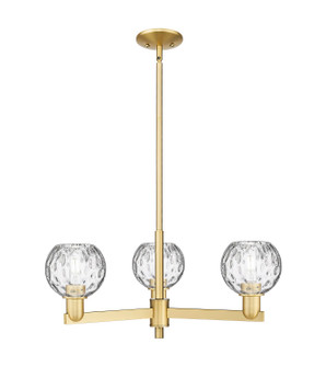 Arcadia Three Light Pendant in Satin Gold (405|716-3CR-SG-G1215-6)