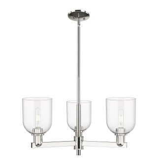 Arcadia Three Light Pendant in Polished Nickel (405|716-3CR-PN-G558-6CL)