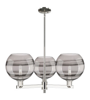 Arcadia Three Light Pendant in Polished Nickel (405|716-3CR-PN-G556-10SM)