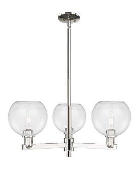 Arcadia Three Light Pendant in Polished Nickel (405|716-3CR-PN-G122-8)