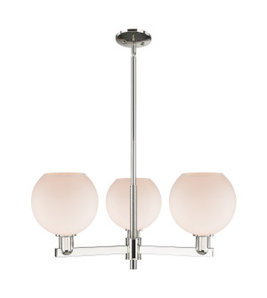 Arcadia Three Light Pendant in Polished Nickel (405|716-3CR-PN-G121-8)