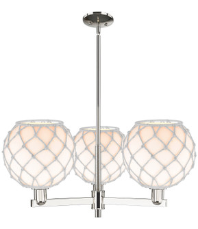 Arcadia Three Light Pendant in Polished Nickel (405|716-3CR-PN-G121-10RW)