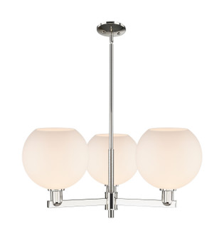 Arcadia Three Light Pendant in Polished Nickel (405|716-3CR-PN-G121-10)