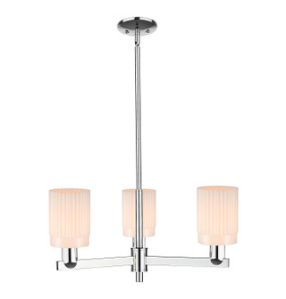 Arcadia Three Light Pendant in Polished Chrome (405|716-3CR-PC-G341)