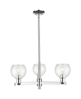 Arcadia Three Light Pendant in Polished Chrome (405|716-3CR-PC-G124-6)
