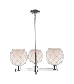 Arcadia Three Light Pendant in Polished Chrome (405|716-3CR-PC-G121-8RW)