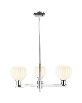 Arcadia Three Light Pendant in Polished Chrome (405|716-3CR-PC-G1217-6WV)
