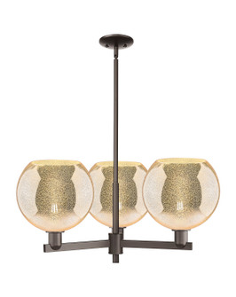 Arcadia Three Light Pendant in Oil Rubbed Bronze (405|716-3CR-OB-G128-10)