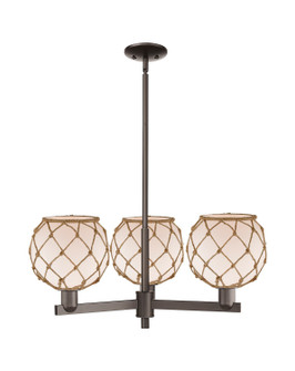 Arcadia Three Light Pendant in Oil Rubbed Bronze (405|716-3CR-OB-G121-8RB)