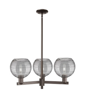 Arcadia Three Light Pendant in Oil Rubbed Bronze (405|716-3CR-OB-G1213-8SM)