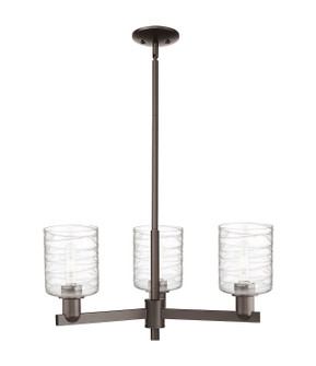 Arcadia Three Light Pendant in Oil Rubbed Bronze (405|716-3CR-OB-G1113)