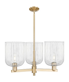 Arcadia Three Light Pendant in Champagne Bronze (405|716-3CR-CB-G559-8CL)