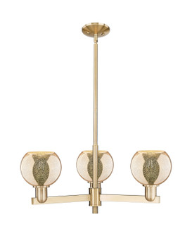 Arcadia Three Light Pendant in Champagne Bronze (405|716-3CR-CB-G128-6)