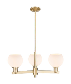 Arcadia Three Light Pendant in Champagne Bronze (405|716-3CR-CB-G121-6)
