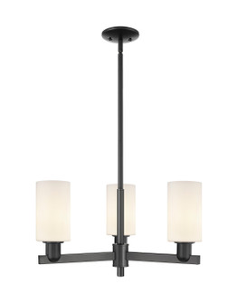 Arcadia Three Light Pendant in Matte Black (405|716-3CR-BK-G801)