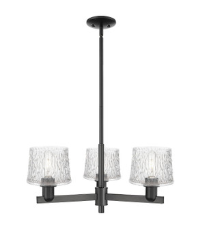 Arcadia Three Light Pendant in Matte Black (405|716-3CR-BK-G402)