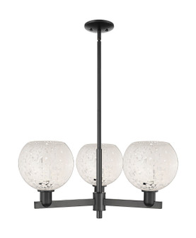 Arcadia Three Light Pendant in Matte Black (405|716-3CR-BK-G1216-8WM)