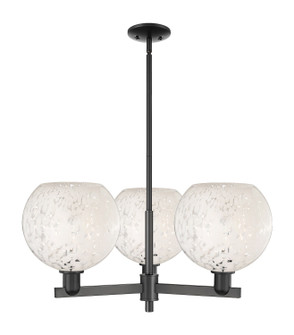 Arcadia Three Light Pendant in Matte Black (405|716-3CR-BK-G1216-10WM)