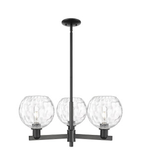 Arcadia Three Light Pendant in Matte Black (405|716-3CR-BK-G1215-8)