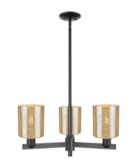 Arcadia Three Light Pendant in Matte Black (405|716-3CR-BK-G116)