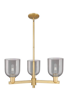 Arcadia Three Light Pendant in Brushed Brass (405|716-3CR-BB-G558-6SM)